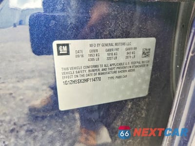 Zdjęcie 12 z 12 samochodu: 2017 CHEVROLET MALIBU PREMIER VIN:1G1ZH5SX2HF114770 - miniatura
