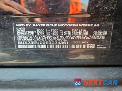 Zdjęcie 13 z 13 samochodu: 2025 BMW X5 XDRIVE40I VIN:5UX23EU09S9Z24361 - miniatura