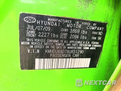 Zdjęcie 13 z 13 samochodu: 2010 HYUNDAI ELANTRA GLS VIN:KMHDU4AD7AU831290 - miniatura
