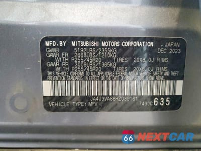 Zdjęcie 13 z 13 samochodu: 2024 MITSUBISHI OUTLANDER SE VIN:JA4J3VA88RZ039161 - miniatura