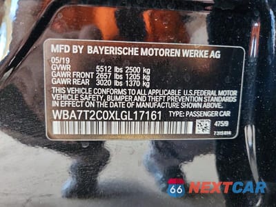 Zdjęcie 12 z 12 samochodu: 2020 BMW 740 I VIN:WBA7T2C0XLGL17161 - miniatura