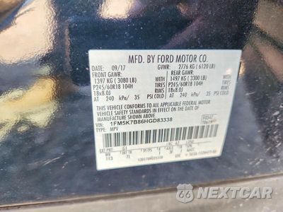 Zdjęcie 12 z 12 samochodu: 2017 FORD EXPLORER VIN:1FM5K7B86HGD83338 - miniatura