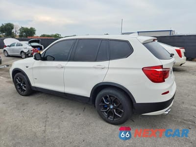 Drugie zdjęcie samochodu z przodu: 2013 BMW X3 XDRIVE28I VIN:5UXWX9C50D0D01151 - miniatura