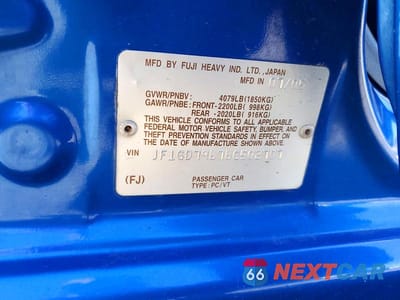 Zdjęcie 12 z 12 samochodu: 2006 SUBARU IMPREZA WRX VIN:JF1GD79676G502707 - miniatura