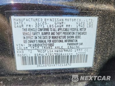 Zdjęcie 12 z 12 samochodu: 2026 NISSAN SENTRA SR VIN:3N1AB9DVXTY215892 - miniatura