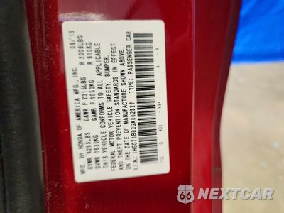 Zdjęcie 13 z 13 samochodu: 2016 HONDA ACCORD EXL VIN:1HGCT1B80GA002527 - miniatura