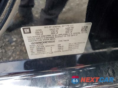 Zdjęcie 12 z 12 samochodu: 2017 CHEVROLET SILVERADO K1500 LT VIN:1GCVKRECXHZ169330 - miniatura