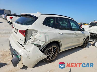 Trzecie zdjęcie samochodu z tyłu: 2021 BMW X3 SDRIVE30I VIN:5UXTY3C03M9H57707 - miniatura