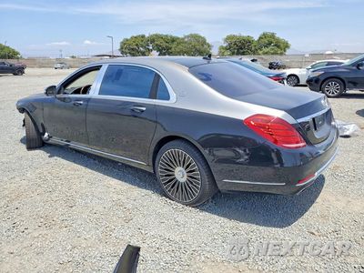 Drugie zdjęcie samochodu z przodu: 2016 MERCEDES-BENZ S MERCEDES-MAYBACH S600 VIN:WDDUX7GBXGA233813 - miniatura