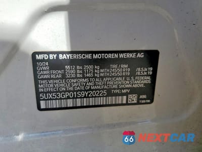 Zdjęcie 13 z 13 samochodu: 2025 BMW X3 30 XDRIVE VIN:5UX53GP01S9Y20225 - miniatura