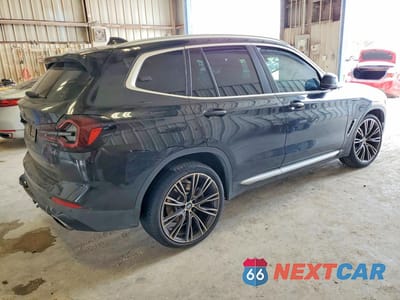 Trzecie zdjęcie samochodu z tyłu: 2022 BMW X3 SDRIVE30I VIN:5UX43DP01N9J32367 - miniatura