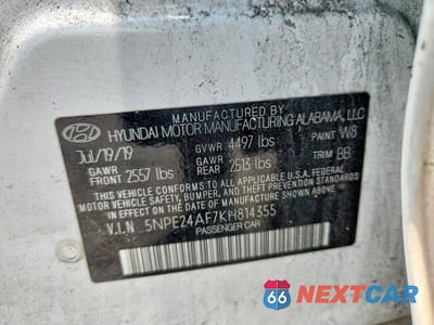 Zdjęcie 12 z 12 samochodu: 2019 HYUNDAI SONATA SE VIN:5NPE24AF7KH814355 - miniatura