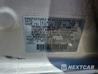 Zdjęcie 12 z 12 samochodu: 2017 NISSAN VERSA 1.6 S PLUS VIN:3N1CN7AP1HL830426 - miniatura