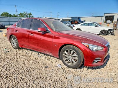 Czwarte zdjęcie samochodu z boku: 2014 INFINITI Q50 BASE VIN:JN1BV7AR4EM680696 - miniatura