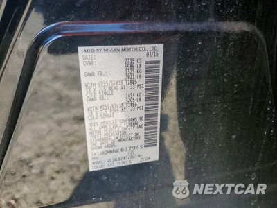 Zdjęcie 12 z 12 samochodu: 2016 NISSAN PATHFINDER S VIN:5N1AR2MN8GC637945 - miniatura