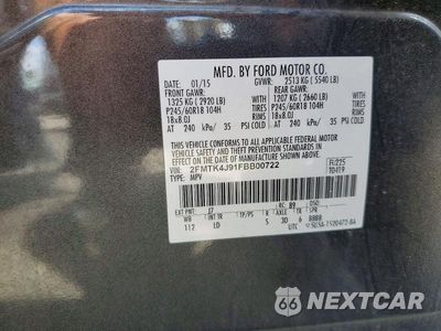 Zdjęcie 13 z 13 samochodu: 2015 FORD EDGE SEL VIN:2FMTK4J91FBB00722 - miniatura