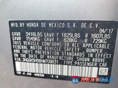 Zdjęcie 12 z 12 samochodu: 2017 HONDA FIT LX VIN:3HGGK5H56HM709631 - miniatura