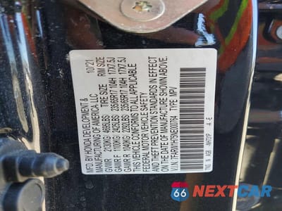 Zdjęcie 13 z 13 samochodu: 2022 HONDA CR-V SE VIN:7FARW1H75NE000764 - miniatura