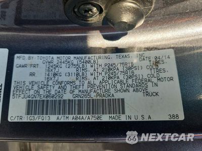 Zdjęcie 13 z 13 samochodu: 2014 TOYOTA TACOMA DOUBLE CAB PRERUNNER VIN:5TFJU4GN7EX060292 - miniatura