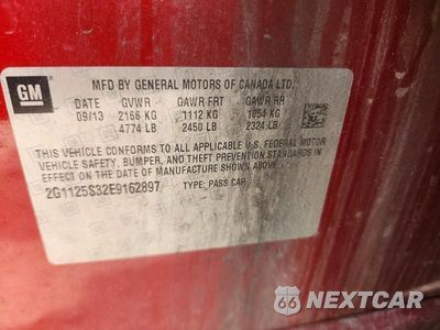Zdjęcie 12 z 12 samochodu: 2014 CHEVROLET IMPALA LT VIN:2G1125S32E9162897 - miniatura