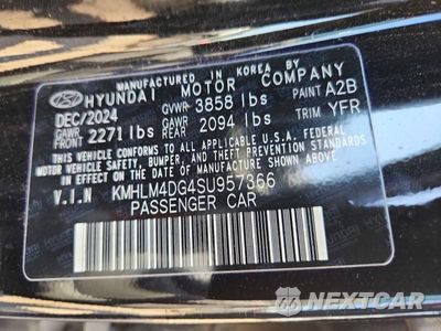 Zdjęcie 12 z 12 samochodu: 2025 HYUNDAI ELANTRA SEL SPORT VIN:KMHLM4DG4SU957366 - miniatura