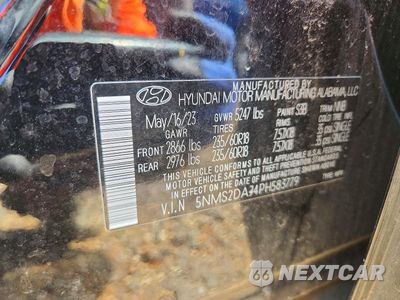 Zdjęcie 13 z 13 samochodu: 2023 HYUNDAI SANTA FE SEL VIN:5NMS2DAJ4PH583779 - miniatura