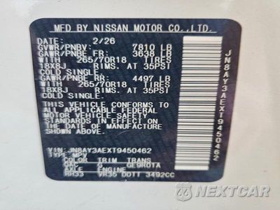 Zdjęcie 13 z 13 samochodu: 2026 NISSAN ARMADA SV VIN:JN8AY3AEXT9450462 - miniatura