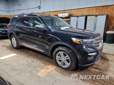 Czwarte zdjęcie samochodu z boku: 2021 FORD EXPLORER XLT VIN:1FMSK8DH9MGA89383 - miniatura
