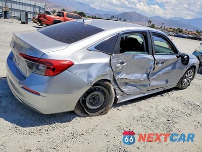 Trzecie zdjęcie samochodu z tyłu: 2022 HONDA CIVIC LX VIN:2HGFE2F21NH545516 - miniatura