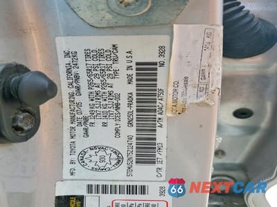 Zdjęcie 12 z 12 samochodu: 2005 TOYOTA TACOMA DOUBLE CAB LONG BED VIN:5TEMU52N75Z124740 - miniatura