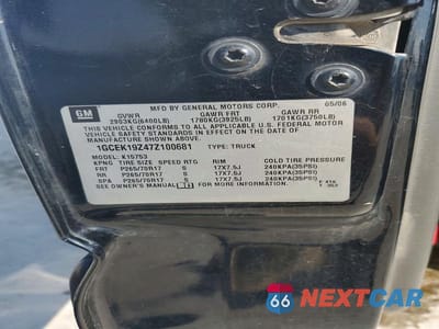 Zdjęcie 12 z 12 samochodu: 2007 CHEVROLET SILVERADO K1500 CLASSIC VIN:1GCEK19Z47Z100681 - miniatura