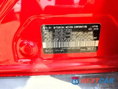 Zdjęcie 13 z 13 samochodu: 2016 MITSUBISHI OUTLANDER SPORT ES VIN:JA4AR3AW1GZ051568 - miniatura