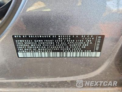 Zdjęcie 12 z 12 samochodu: 2015 VOLKSWAGEN JETTA SE VIN:3VWD17AJ7FM270926 - miniatura