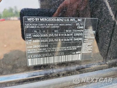 Zdjęcie 13 z 13 samochodu: 2011 MERCEDES-BENZ ML 350 4MATIC VIN:4JGBB8GBXBA709035 - miniatura