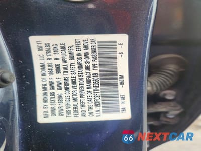 Zdjęcie 13 z 13 samochodu: 2017 HONDA CIVIC EX VIN:19XFC2F77HE056019 - miniatura