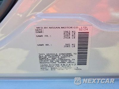 Zdjęcie 12 z 12 samochodu: 2024 NISSAN ALTIMA SR VIN:1N4BL4CV7RN382452 - miniatura