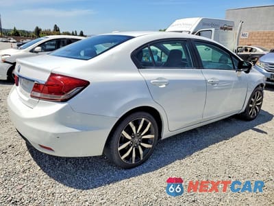 Trzecie zdjęcie samochodu z tyłu: 2015 HONDA CIVIC EXL VIN:19XFB2F9XFE270777 - miniatura