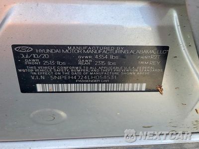 Zdjęcie 12 z 12 samochodu: 2020 HYUNDAI SONATA LIMITED VIN:5NPEH4J24LH058531 - miniatura