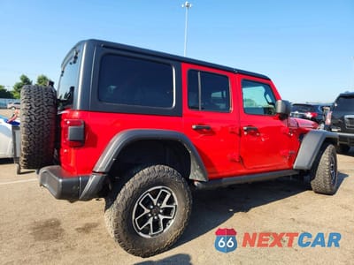 Trzecie zdjęcie samochodu z tyłu: 2024 JEEP WRANGLER RUBICON VIN:1C4PJXFG9RW337639 - miniatura