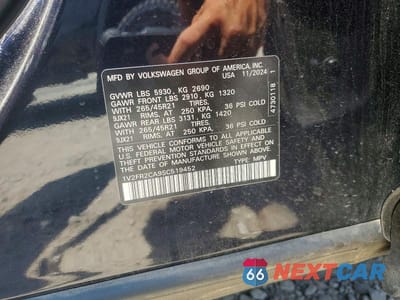 Zdjęcie 13 z 13 samochodu: 2025 VOLKSWAGEN ATLAS SEL PREMIUM R-LINE VIN:1V2FR2CA9SC519452 - miniatura