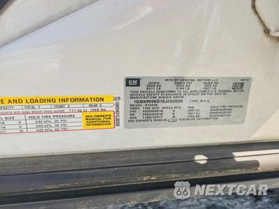 Zdjęcie 12 z 12 samochodu: 2014 CHEVROLET TRAVERSE LT VIN:1GNKRHKD1EJ302838 - miniatura