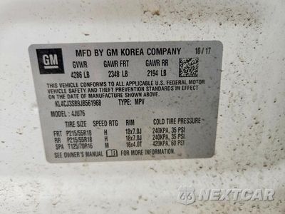 Zdjęcie 12 z 12 samochodu: 2018 BUICK ENCORE VIN:KL4CJ3SB9JB561968 - miniatura