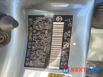 Zdjęcie 12 z 12 samochodu: 2004 TOYOTA PRIUS BASE VIN:JTDKB22U140036316 - miniatura