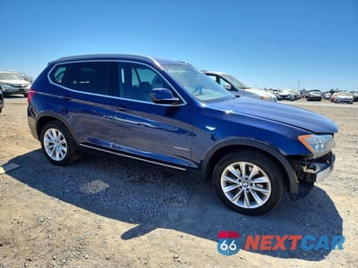 Czwarte zdjęcie samochodu z boku: 2013 BMW X3 XDRIVE28I VIN:5UXWX9C57D0D05987 - miniatura