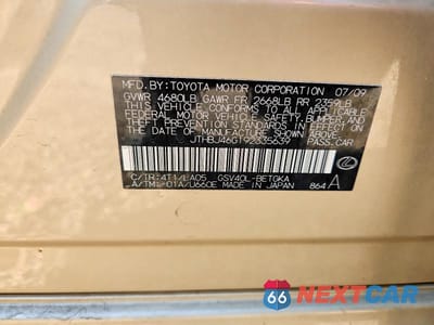 Zdjęcie 13 z 13 samochodu: 2009 LEXUS ES 350 VIN:JTHBJ46G192335639 - miniatura