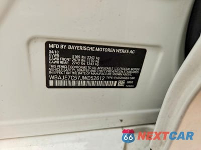 Zdjęcie 13 z 13 samochodu: 2018 BMW 540 XI VIN:WBAJE7C57JWD52612 - miniatura
