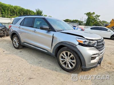 Czwarte zdjęcie samochodu z boku: 2020 FORD EXPLORER XLT VIN:1FMSK8DH4LGB90619 - miniatura