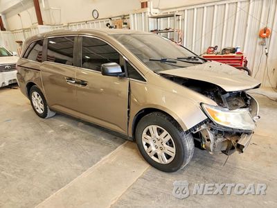 Czwarte zdjęcie samochodu z boku: 2013 HONDA ODYSSEY LX VIN:5FNRL5H21DB026633 - miniatura