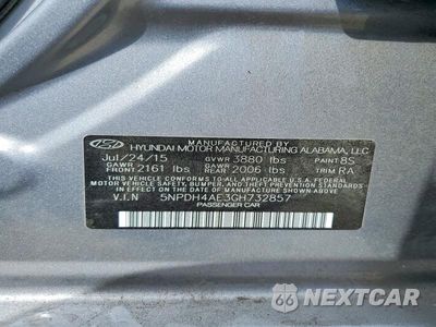 Zdjęcie 12 z 12 samochodu: 2016 HYUNDAI ELANTRA SE VIN:5NPDH4AE3GH732857 - miniatura