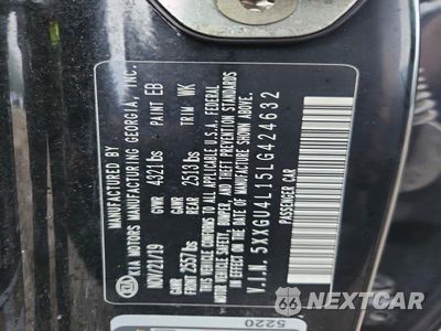 Zdjęcie 12 z 12 samochodu: 2020 KIA OPTIMA EX VIN:5XXGU4L15LG424632 - miniatura